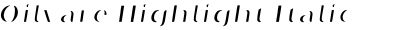 Oilvare Highlight Italic